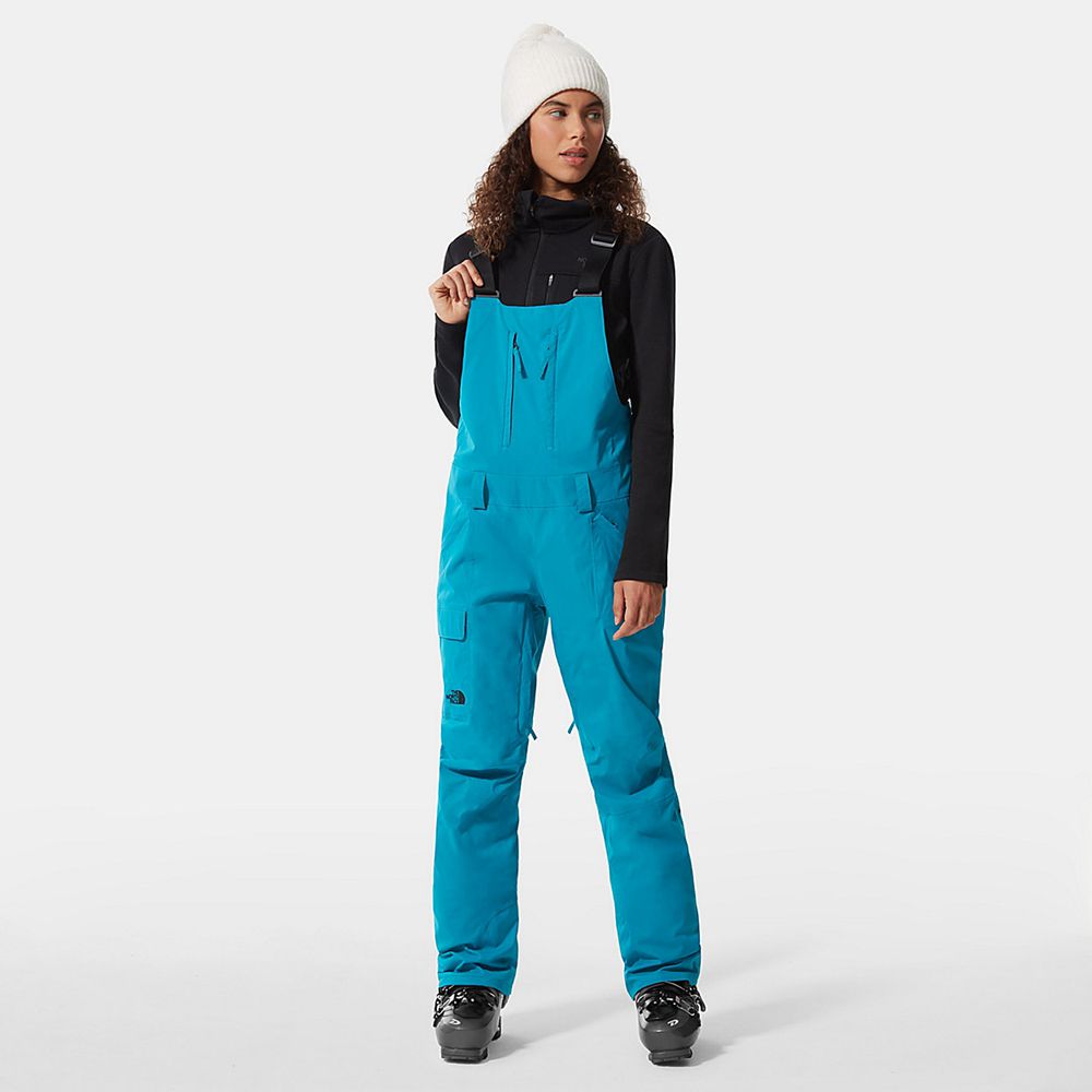 The North Face Pants Womens Australia - The North Face Freedom Bib Blue Skiing And Snowboarding (COM